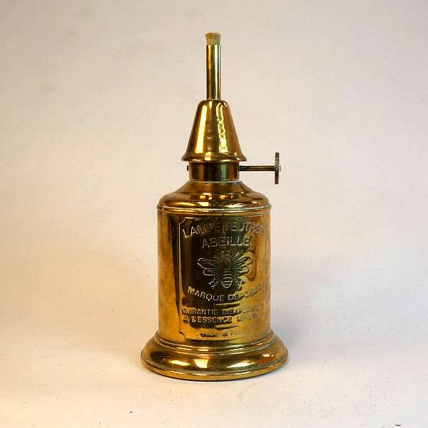 LAMPE - lampe à essence minérale (type Pigeon) - "Lampe feutrée ABEILLE - Made in France"